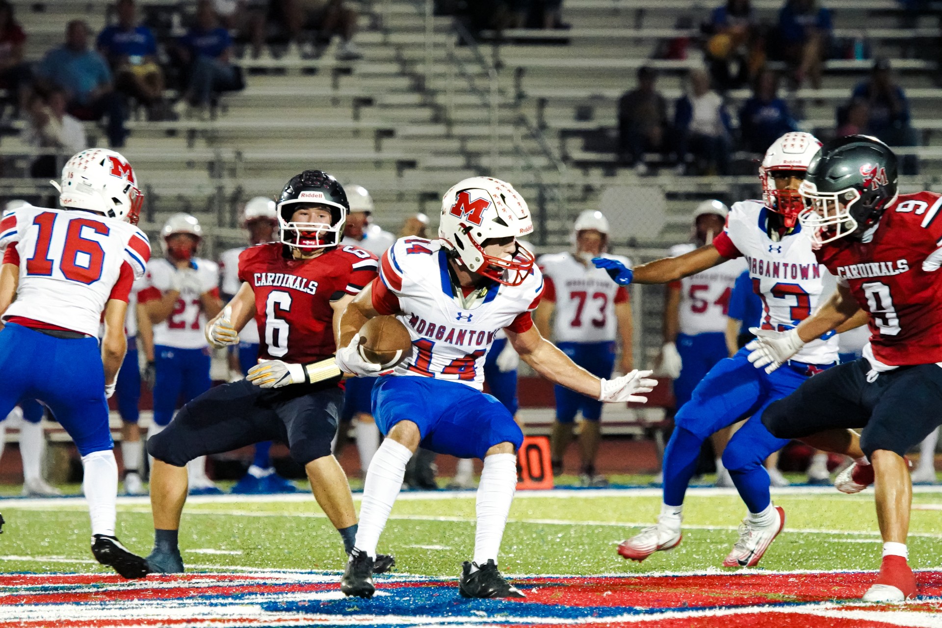 No. 1 Morgantown High pitches shutout in 21-0 victory against No. 6 Spring Mills